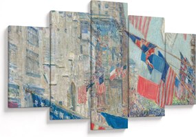 Obraz - Childe Hassam, Allies day, reprodukcia (150x105 cm)