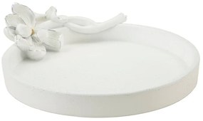 Dekoračná tácka z polyresinu ø 21 cm Magnolia – Mauro Ferretti