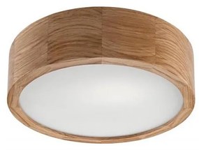 Stropné svietidlo OAK 1xE27/60W/230V dub, pr. 27,5 cm