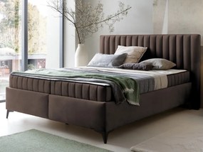 Posteľ Joy 180x200 cm, hnedá látka