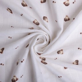 Babymatex Bambusové plienky Medvedík, 70 x 70 cm, súprava 3 ks