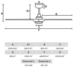 FARO 33805WT-1TW - LED stmievateľný ventilátor HEYWOOD S 10W/230V drevo/biela pr