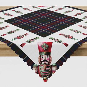Vianočný obrus Luskáčik Karo 79x79 cm | INTERMEDIC SK