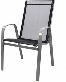 Záhradná stohovateľná stolička, antracit