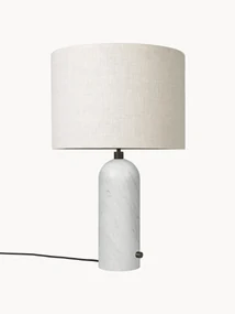 Veľká stmievateľná stolová lampa's mramorovým podstavcom Gravity