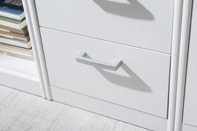 Úzká komoda Mega 139, biela