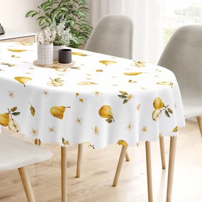 Goldea oválny teflónový obrus - hruškový sad 120 x 200 cm