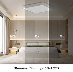 Brilagi - LED Stmievateľné svietidlo POOL SQUARE LED/36W/230V 3000-6000K 40x40 cm biela+DO