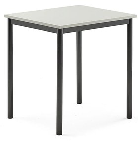 Stôl SONITUS, 700x600x720 mm, HPL - šedá, antracit