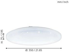 Eglo 98448 - LED Stropné svietidlo FRANIA LED/49,5W/230V