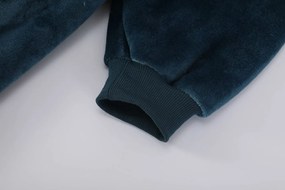 Deka s rukávmi HOODIE tmavotyrkysová