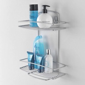 Dvojposchodový nástenný stojan Metaltex Onda, 26 × 35 cm