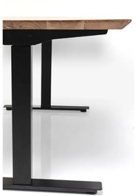 Office Symphony Black písací stôl 160x80 cm tmavo hnedý