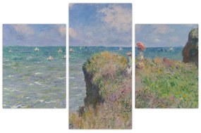 Obraz - Claude Monet, Cliff Walk at Pourville, reprodukcia (90x60 cm)