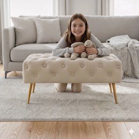 Taburet Madrid béžový