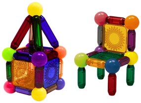 LEAN TOYS Magnetická stavebnica - 32 kusov