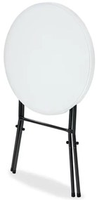 InternetovaZahrada Skladací barový stôl Ø72 cm - biely