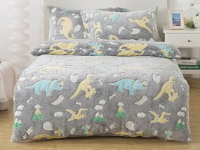 XPOSE® Mikroplyšové obliečky DINOSAURY Exclusive (svietiaci efekt)
