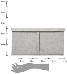 Úložný box Orga, 31x25x50 cm, sivá