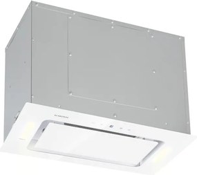 Klarstein Hektor, digestor, 52 cm, vstavaný, 467 m³/h, LED, dotykové ovládanie, sklo, biely