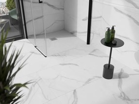 Mexen Stone+, štvorcová vanička z minerálneho kompozitu 80 x 80 cm, biela, 44108080