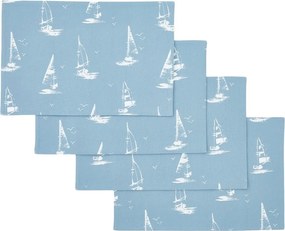 Bavlnené prestieranie 4 ks 30x46 cm Salcombe Boats – Catherine Lansfield