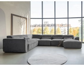 Sivá rohová pohovka (ľavý roh/do tvaru "U") Flex Felix – Miuform