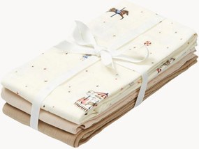 Mušelínové ručníky z organickej bavlny Carousel, 3 ks