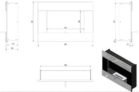 Biokrb na stenu Bravo Inox