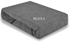 Plachta posteľná sivá froté EMI, Plachta 180x200