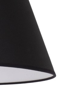 Tienidlo na lampu Sofia výška 26 cm, čierna/biela