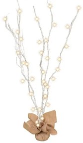 LED Vianočná dekorácia 40xLED/3xAA biela