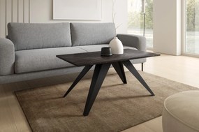 KONFERENČNÝ STOLÍK TIBERIO PIETRA GRIGIA MRAMOR ČIERNY 120 cm