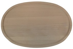 AMADEA Drevená servírovacia doska - podnos ovál, masívne drevo, 38 cm