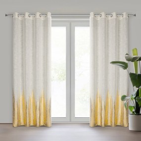 ZÁVES NA KRÚŽKOCH IMANI 135X250 CM VZOROVANÁ