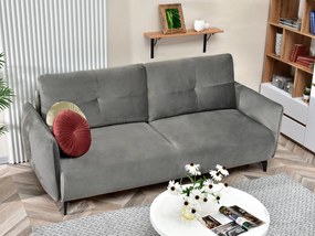 Pohovka dvojsedačka Lasciare (sivá + čierna). Akcia -20%. Vlastná spoľahlivá doprava až k Vám domov. 1136859