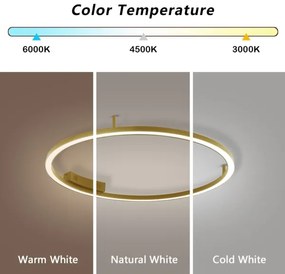 Immax NEO 07291-80G - LED+CCT stmievateľné stropné svietidlo FINO 55W/230V Tuya priemer 80 cm s diaľkovým ovládaním