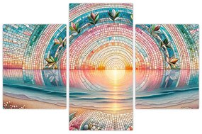 Obraz – Mozaika zapadajúceho slnka (90x60 cm)