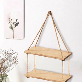 Tutumi Tutumi, nástenná polička 50x15 cm 322121, borovicové drevo, HOM-06808