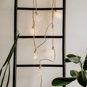 BULB LIGHTS Svetelná reťaz s USB žiarovkami 10 svetiel - prírodná