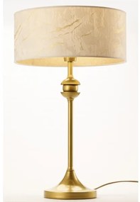 Jupiter 2112 - Stolová lampa KASZMIR 1xE27/15W/230V biela/zlatá/mramorový dekor