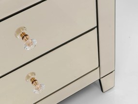 Luxury Champagne II nočný zrkadlový stolík