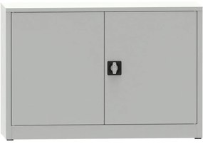Dielenská policová skriňa na náradie KOVONA JUMBO, 1 polica, zváraná, 800 x 1200 x 600 mm, sivá
