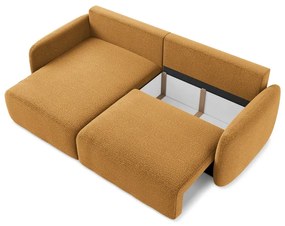 Oranžová rozkladacia/s úložným priestorom rohová pohovka (ľavý roh) Kalena – Makamii