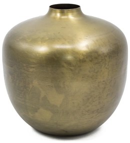 Zlatá kovová váza KOLONY GLOBE 20 cm