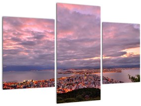 Obraz - Súmrak nad mestom (90x60 cm)