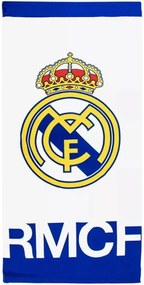 Futbalová osuška FC Real Madrid - motív RMCF - 100% polyester (mikrovlákno) - 70 x 140 cm