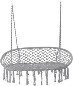 GARDEN LINE Dvojité závesné kreslo – sivé HAM5177