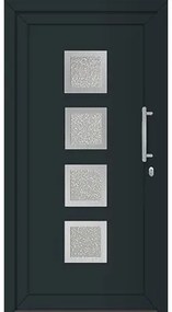 Vchodové plastové dvere A2350 100 P, antracit/biela