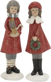 Vianočné dekorácie chalep s dievčaťom Noël – 4*4*14,5 cm